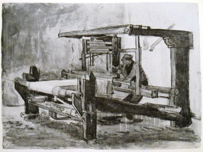 The Weaver at His Loom by Vincent van Gogh